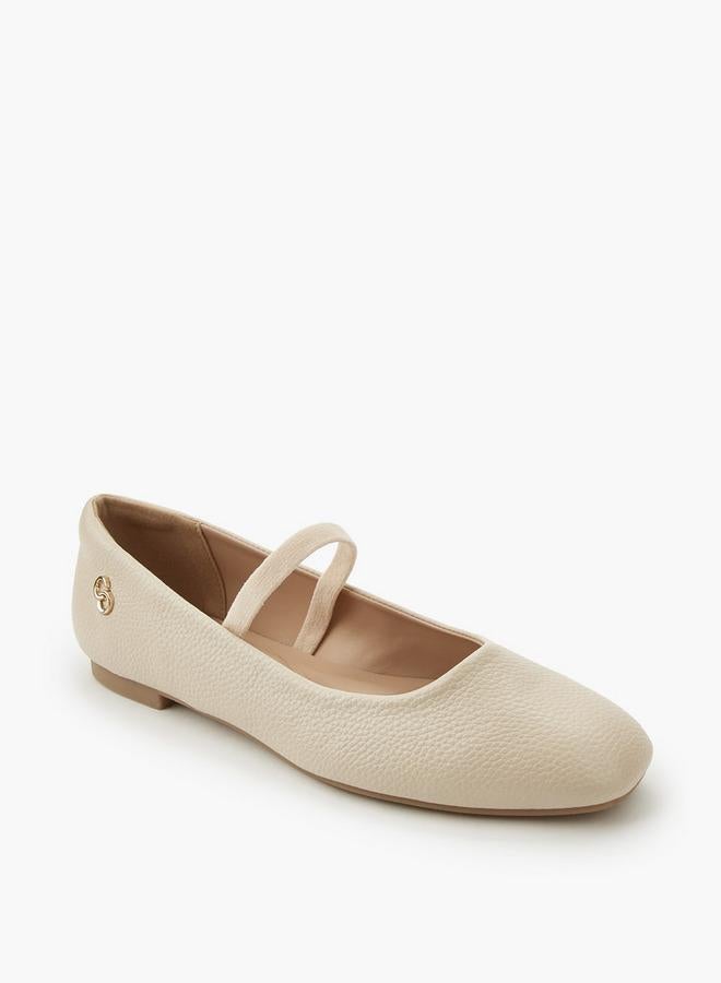 Celeste Women Textured Ballerina Shoes - Image 3
